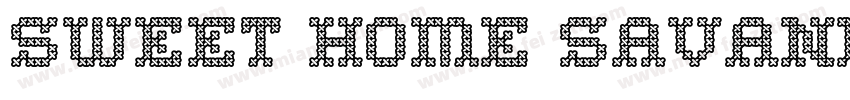 Sweet Home Savannah字体转换